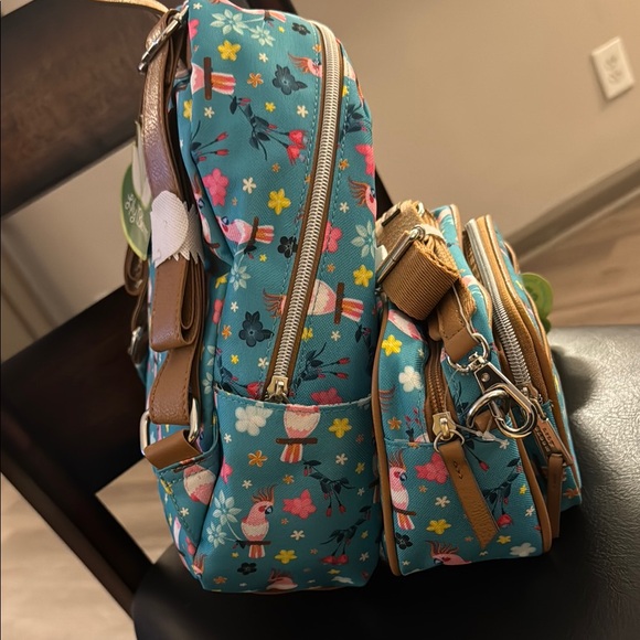Lily Bloom Teal Animal Print Backpack and Crossbody Set BRAND NEW WITH TAGS ‼️ - Picture 15 of 16